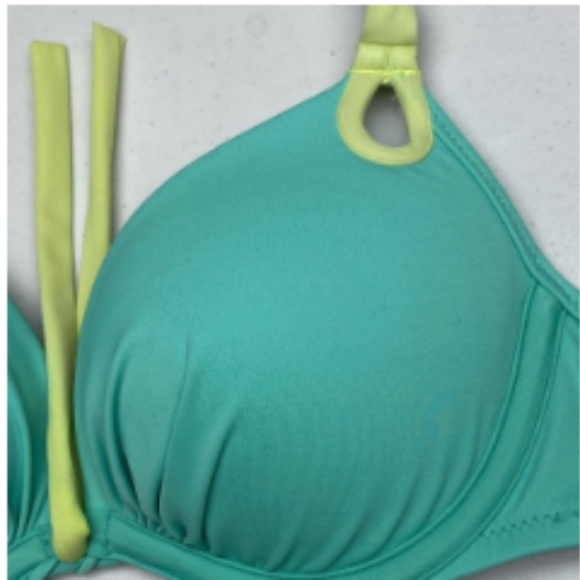 VS GRN/YELO Bikini Top, 32B  Winter Sale - Picture 2 of 6